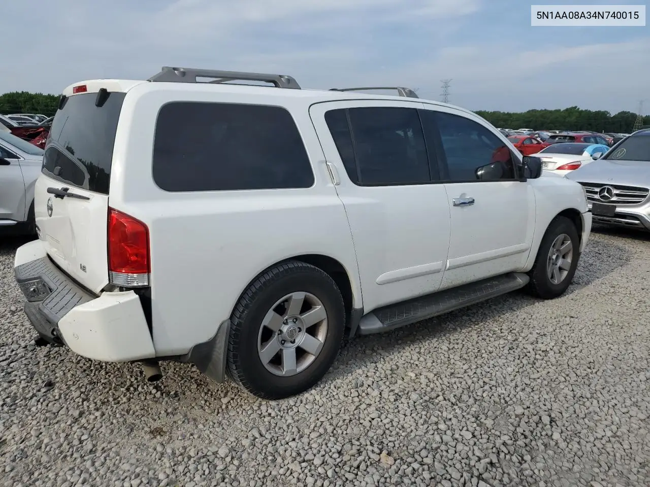 2004 Nissan Armada Se VIN: 5N1AA08A34N740015 Lot: 62762745