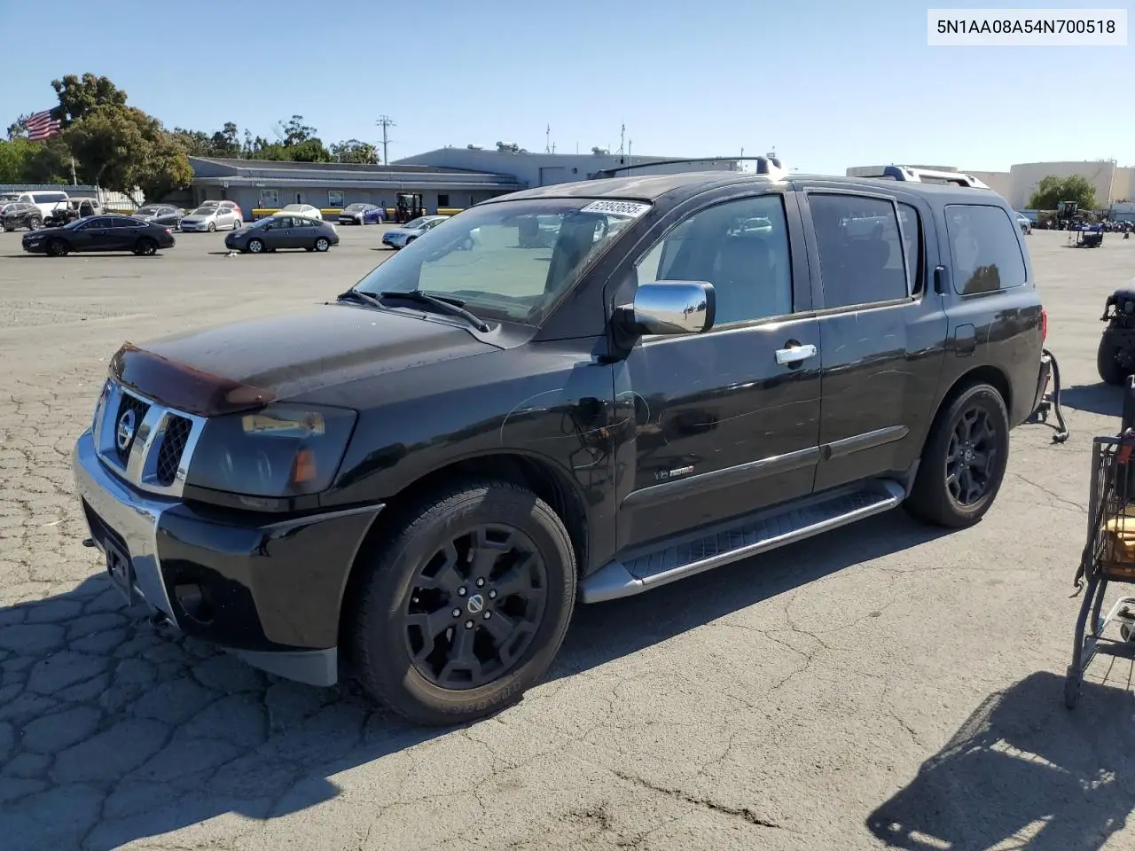 2004 Nissan Armada Se VIN: 5N1AA08A54N700518 Lot: 62893685