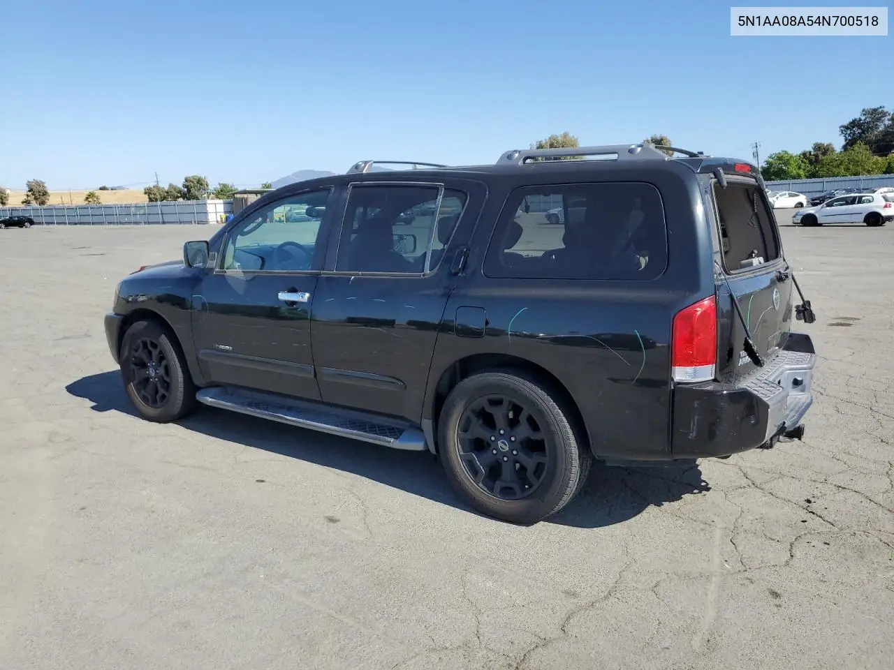 2004 Nissan Armada Se VIN: 5N1AA08A54N700518 Lot: 62893685
