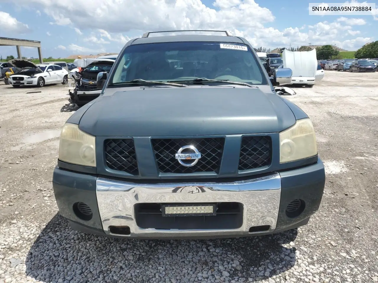 2005 Nissan Armada Se VIN: 5N1AA08A95N738884 Lot: 56823015