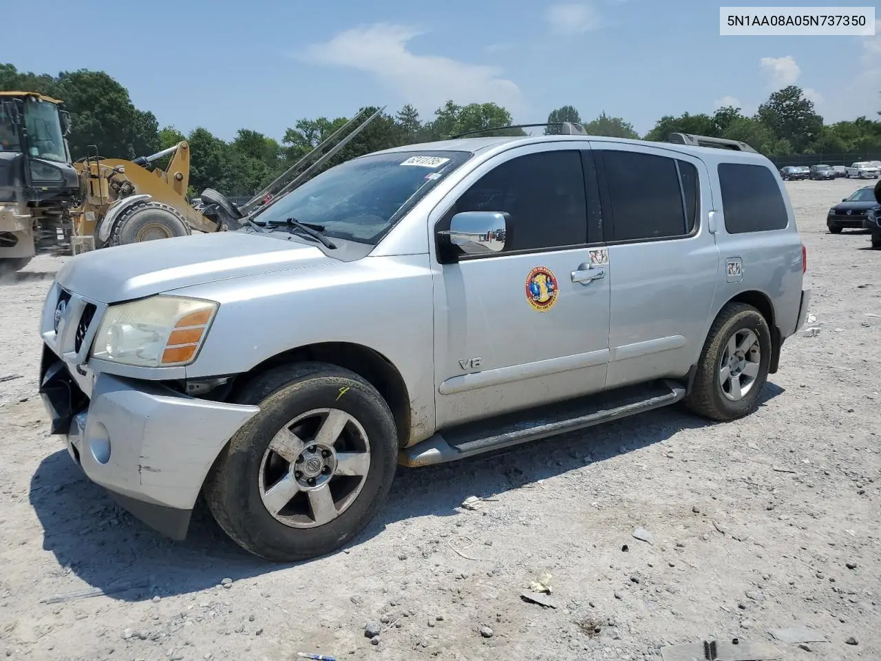 2005 Nissan Armada Se VIN: 5N1AA08A05N737350 Lot: 62410795