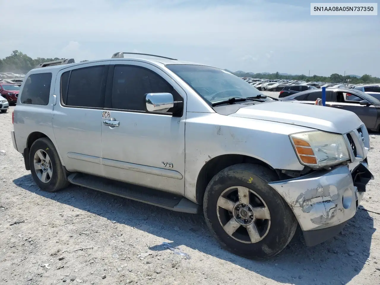 2005 Nissan Armada Se VIN: 5N1AA08A05N737350 Lot: 62410795