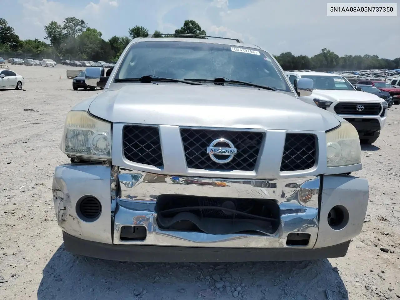 2005 Nissan Armada Se VIN: 5N1AA08A05N737350 Lot: 62410795