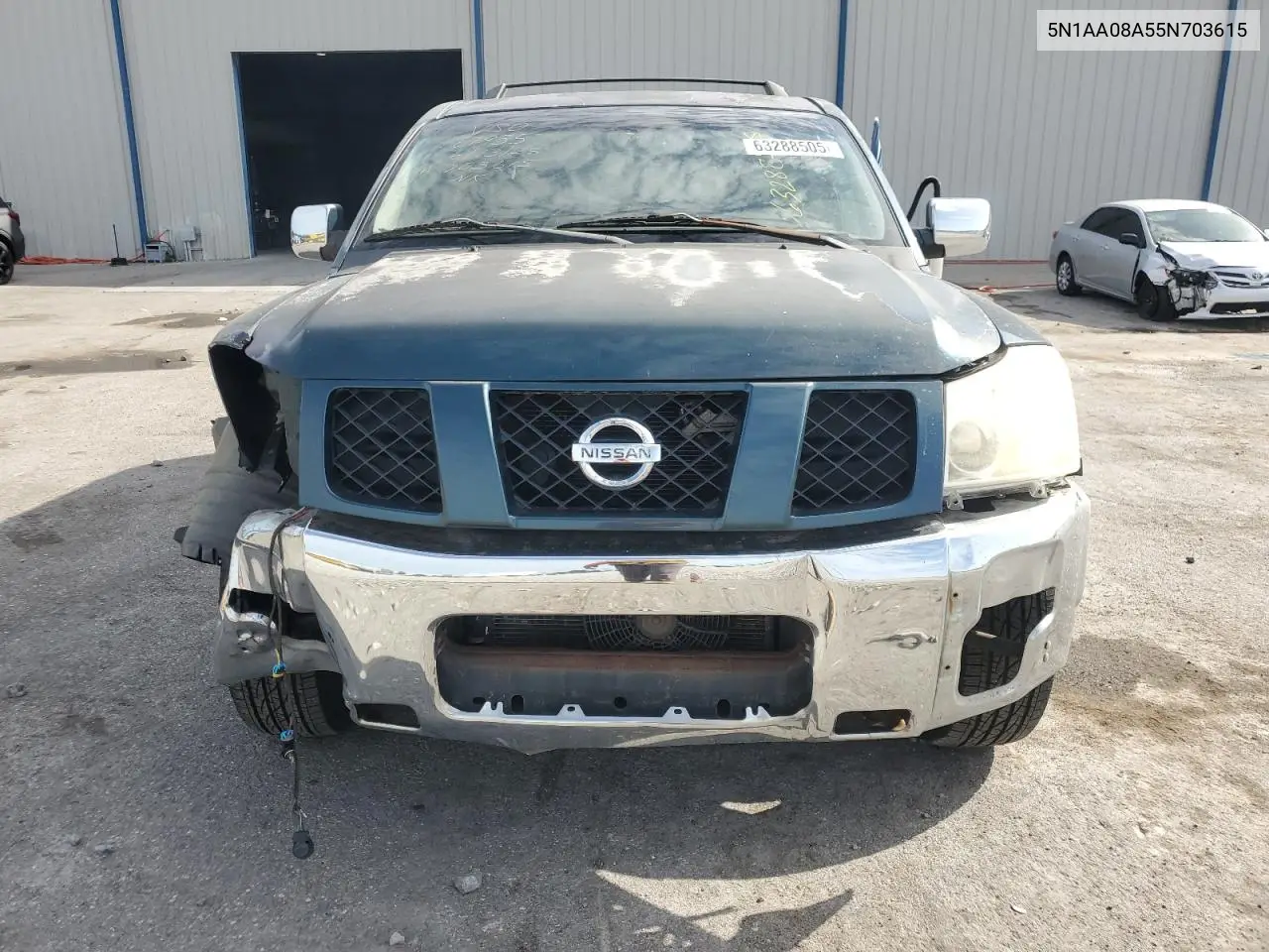 2005 Nissan Armada Se VIN: 5N1AA08A55N703615 Lot: 63288505