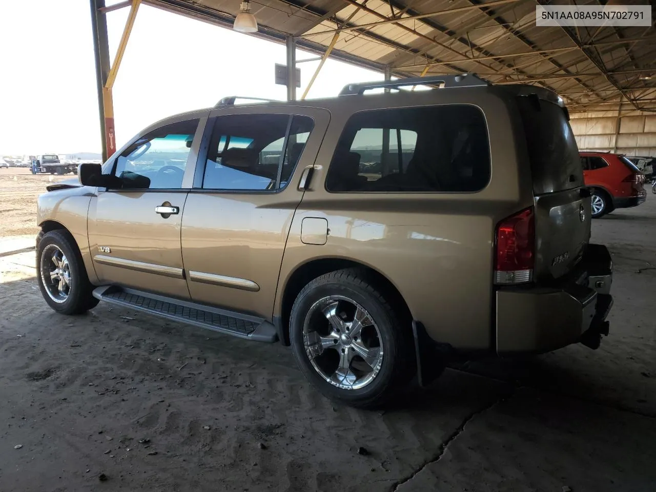 2005 Nissan Armada Se VIN: 5N1AA08A95N702791 Lot: 87294824