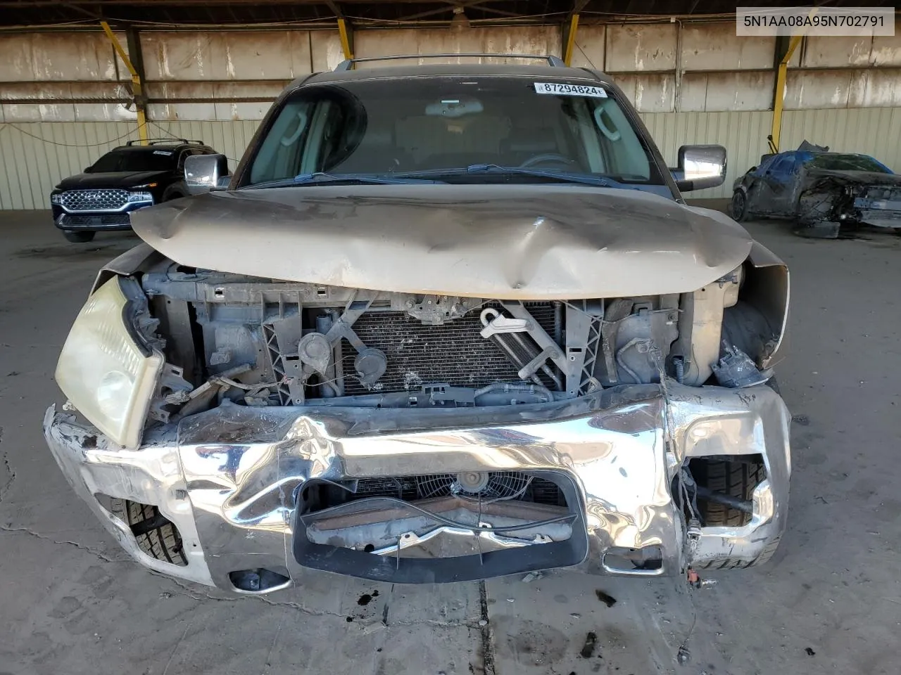 2005 Nissan Armada Se VIN: 5N1AA08A95N702791 Lot: 87294824