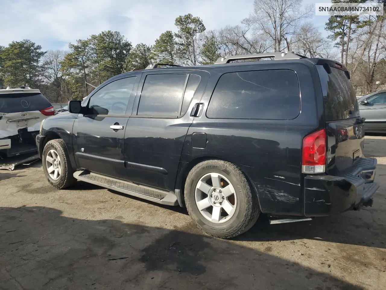 2006 Nissan Armada Se VIN: 5N1AA08A86N734102 Lot: 42944385