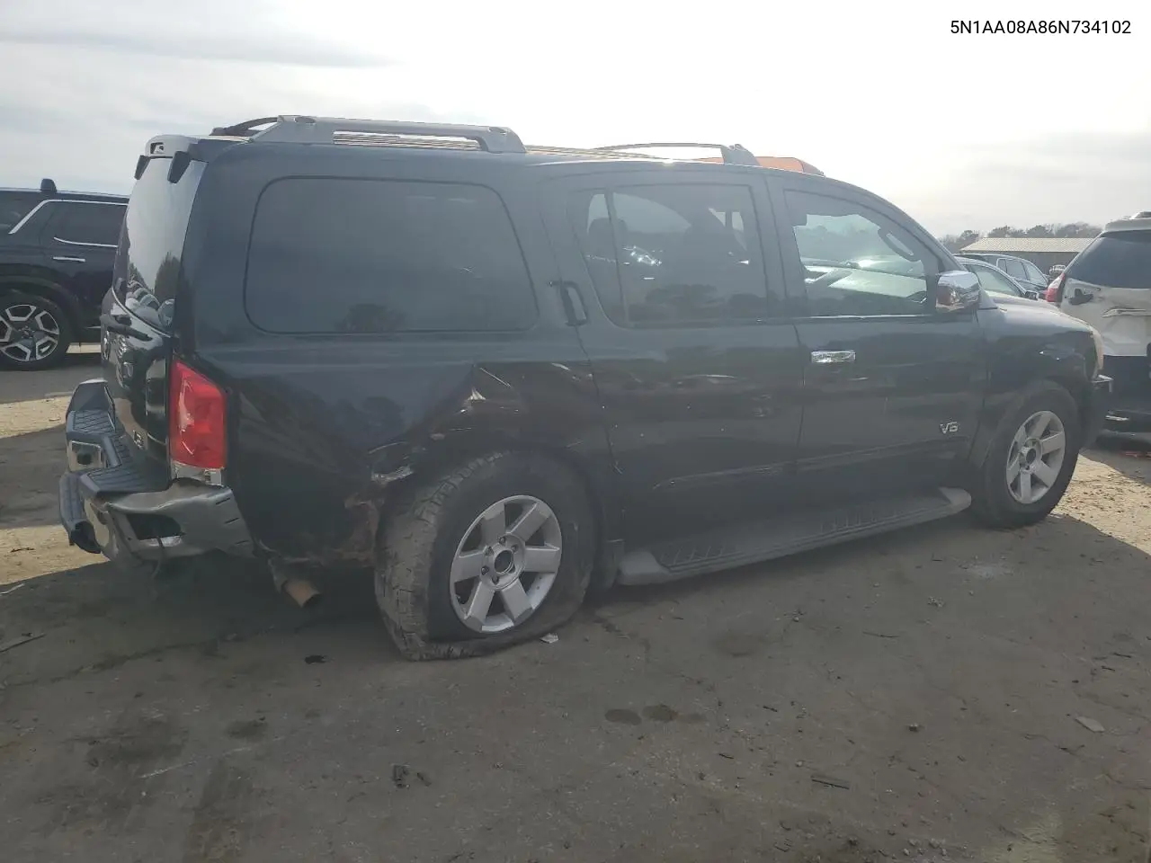 2006 Nissan Armada Se VIN: 5N1AA08A86N734102 Lot: 42944385