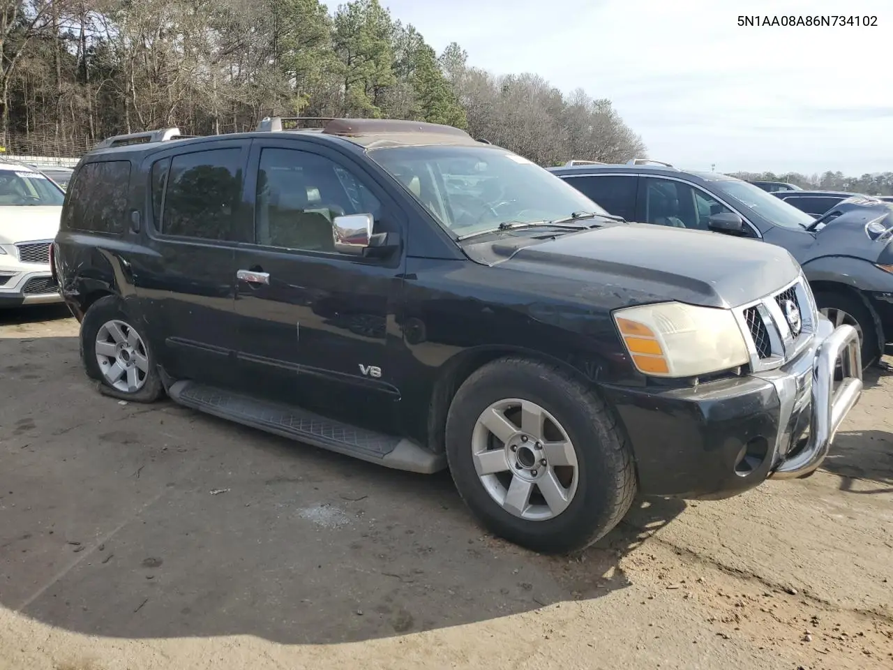 2006 Nissan Armada Se VIN: 5N1AA08A86N734102 Lot: 42944385