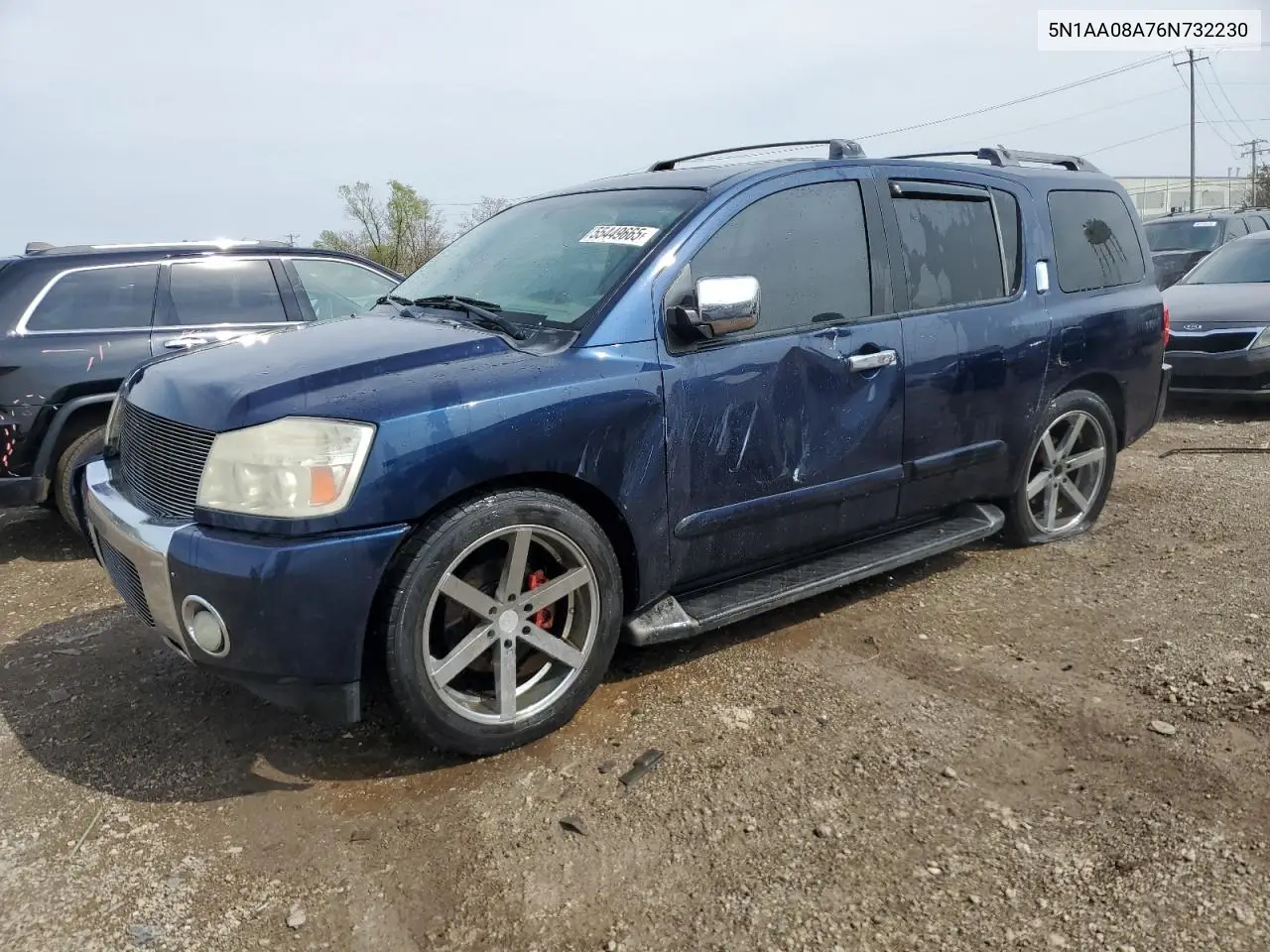 2006 Nissan Armada Se VIN: 5N1AA08A76N732230 Lot: 55449665