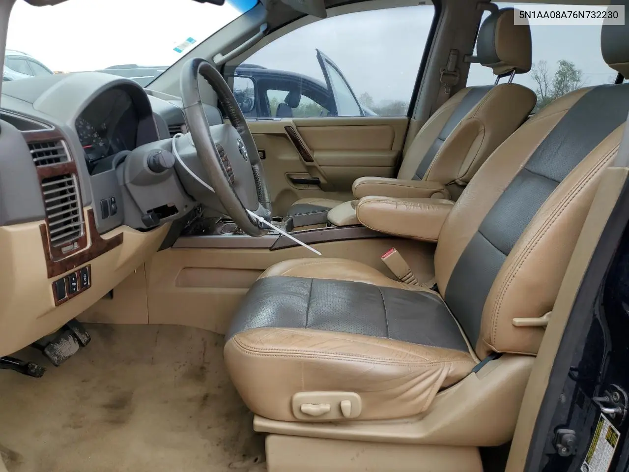 2006 Nissan Armada Se VIN: 5N1AA08A76N732230 Lot: 55449665