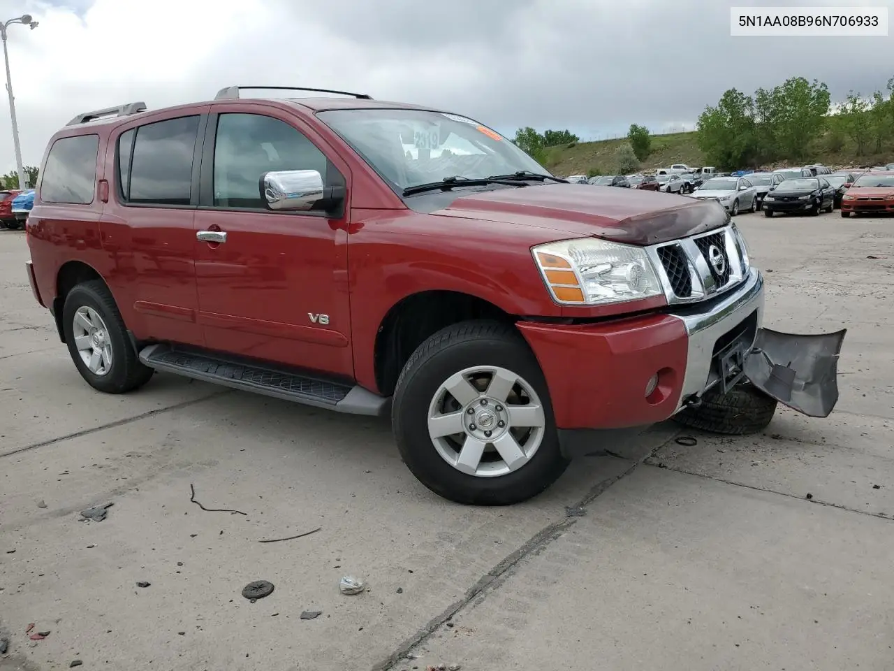 2006 Nissan Armada Se VIN: 5N1AA08B96N706933 Lot: 57086515