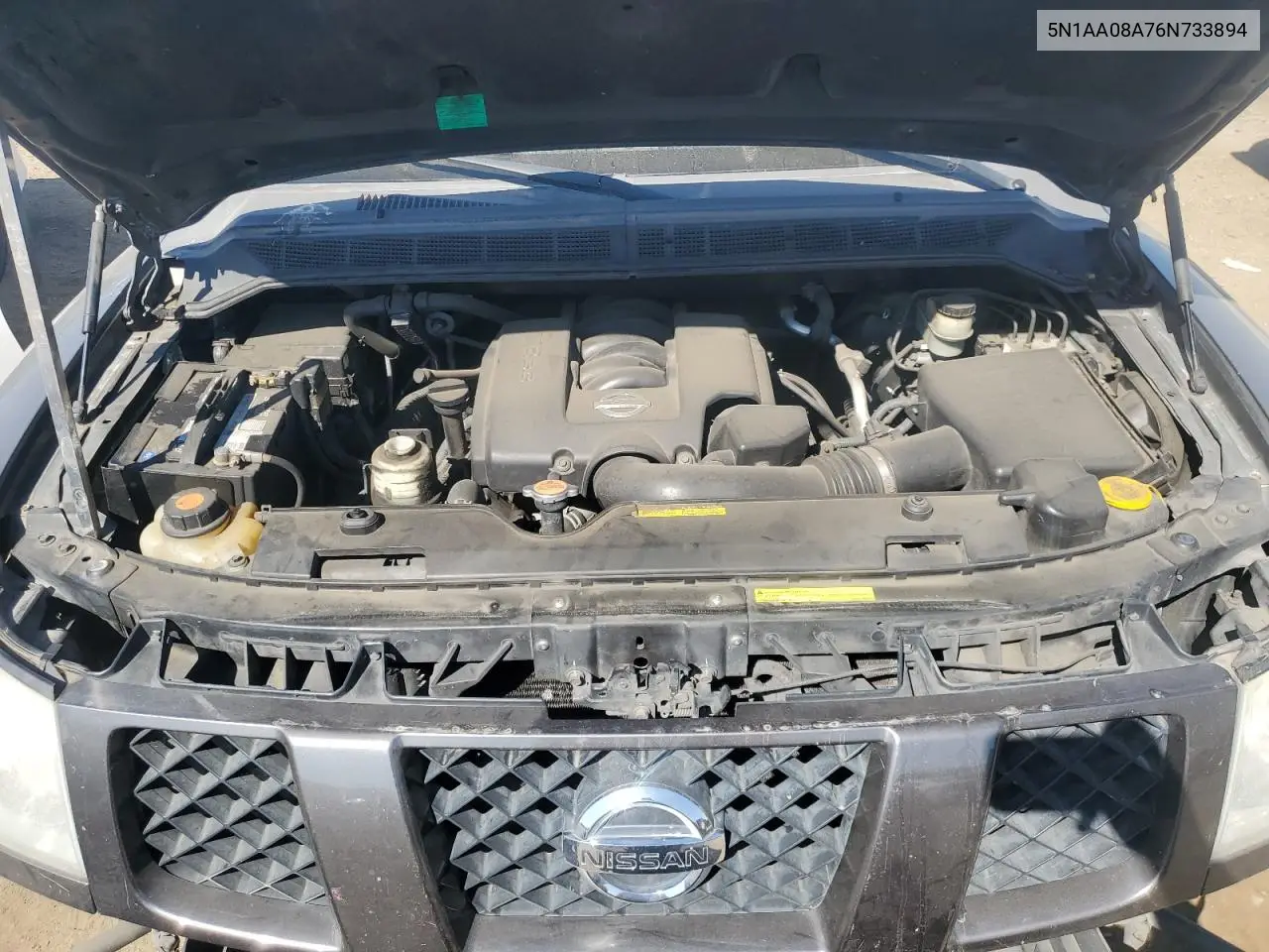 2006 Nissan Armada Se VIN: 5N1AA08A76N733894 Lot: 63087325
