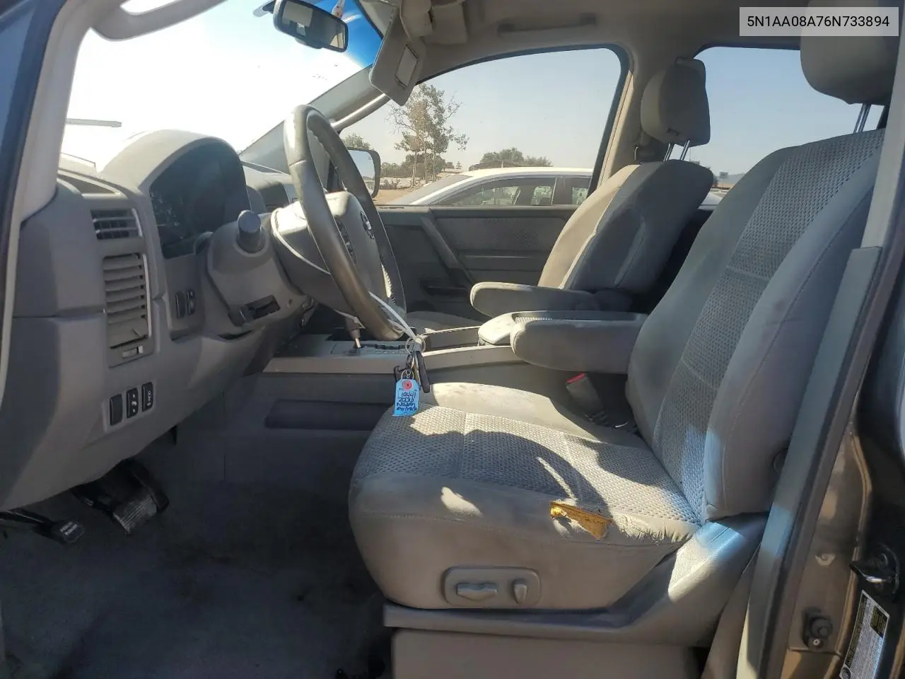 2006 Nissan Armada Se VIN: 5N1AA08A76N733894 Lot: 63087325