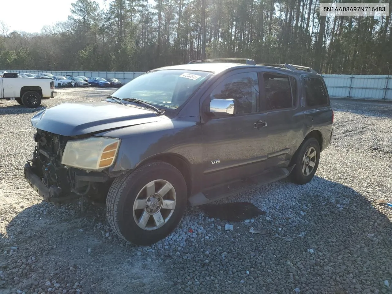 2007 Nissan Armada Se VIN: 5N1AA08A97N716483 Lot: 43032515