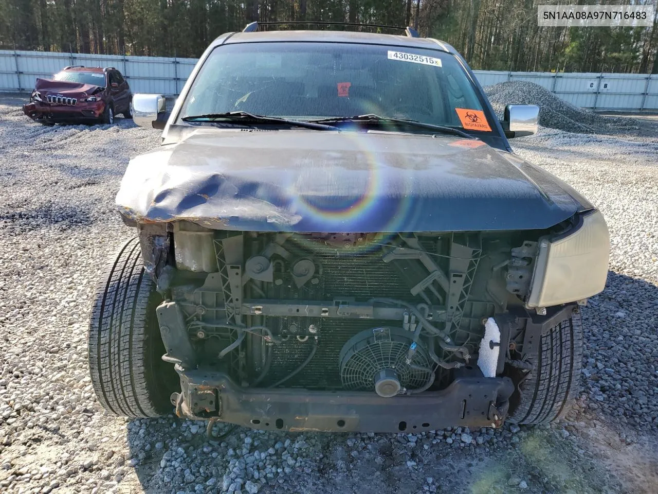 2007 Nissan Armada Se VIN: 5N1AA08A97N716483 Lot: 43032515