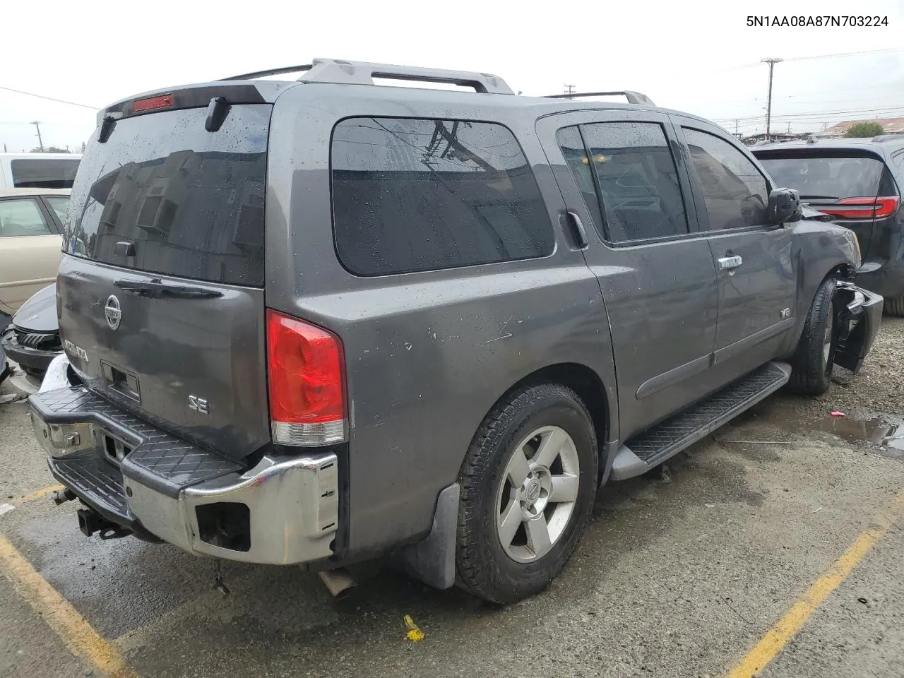 2007 Nissan Armada Se VIN: 5N1AA08A87N703224 Lot: 43218295
