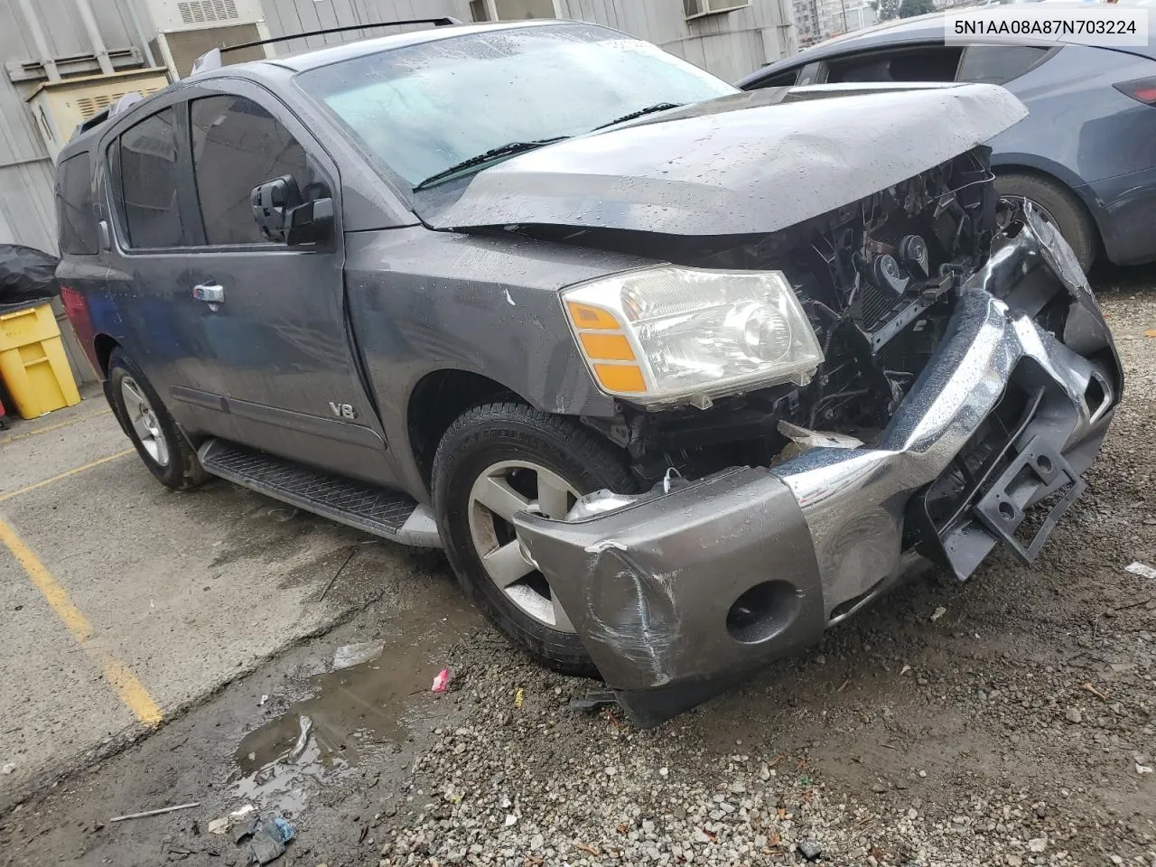 2007 Nissan Armada Se VIN: 5N1AA08A87N703224 Lot: 43218295
