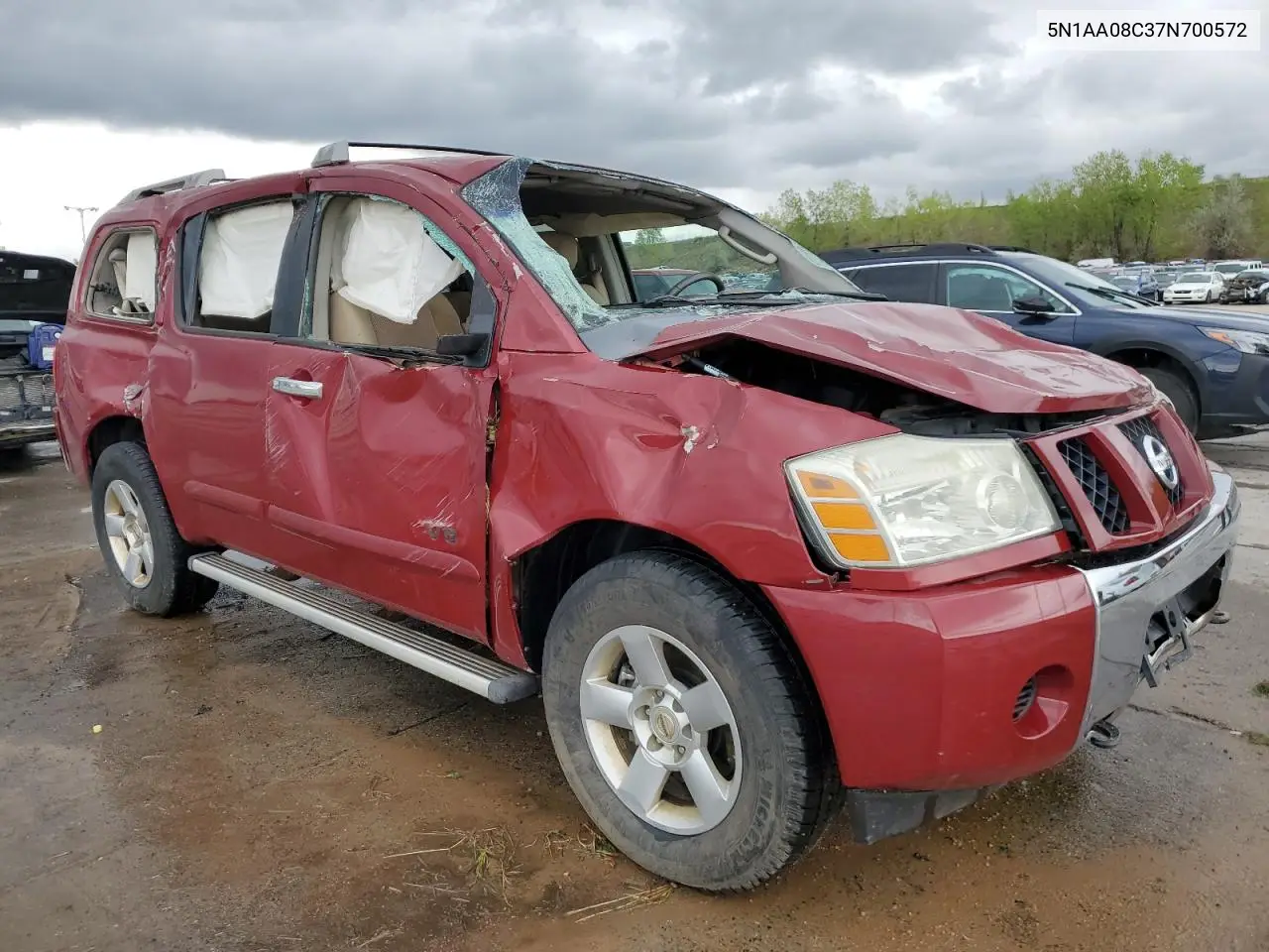2007 Nissan Armada Se VIN: 5N1AA08C37N700572 Lot: 56073565