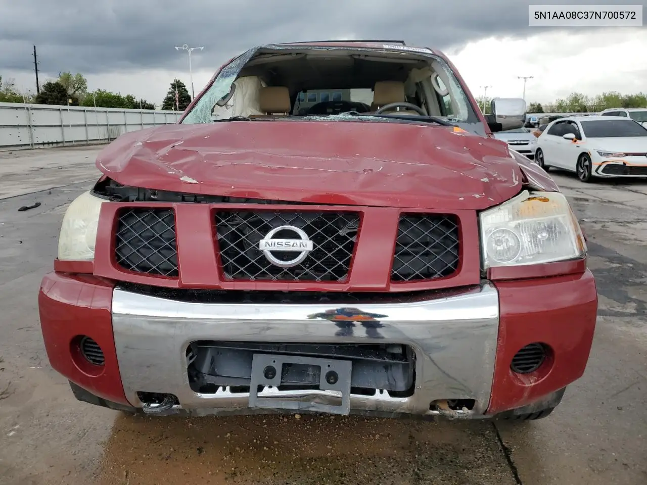 2007 Nissan Armada Se VIN: 5N1AA08C37N700572 Lot: 56073565