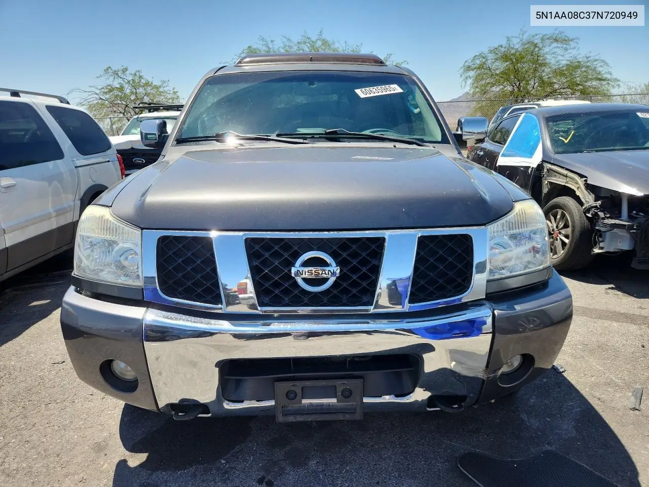 2007 Nissan Armada Se VIN: 5N1AA08C37N720949 Lot: 60635965