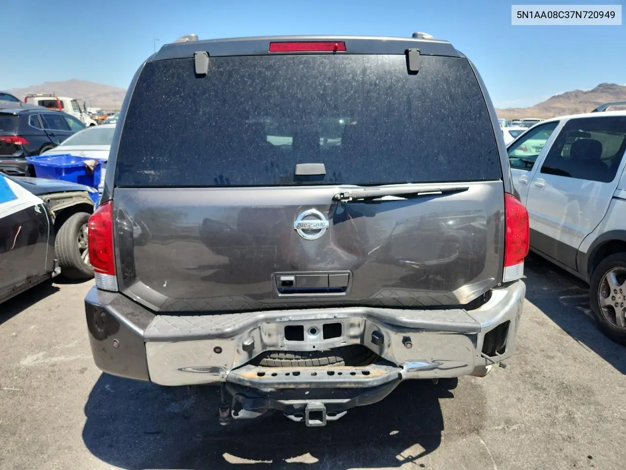 2007 Nissan Armada Se VIN: 5N1AA08C37N720949 Lot: 60635965