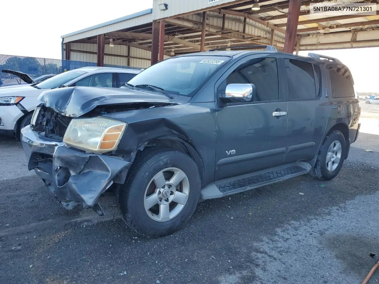 2007 Nissan Armada Se VIN: 5N1BA08A77N721301 Lot: 62823295