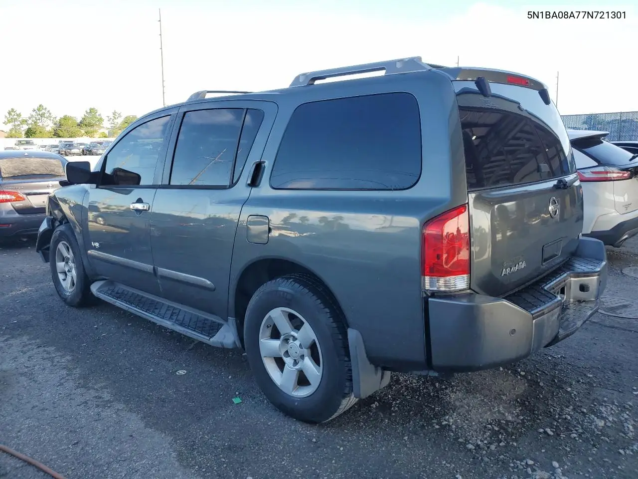 2007 Nissan Armada Se VIN: 5N1BA08A77N721301 Lot: 62823295