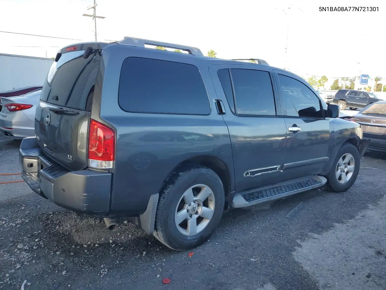 2007 Nissan Armada Se VIN: 5N1BA08A77N721301 Lot: 62823295