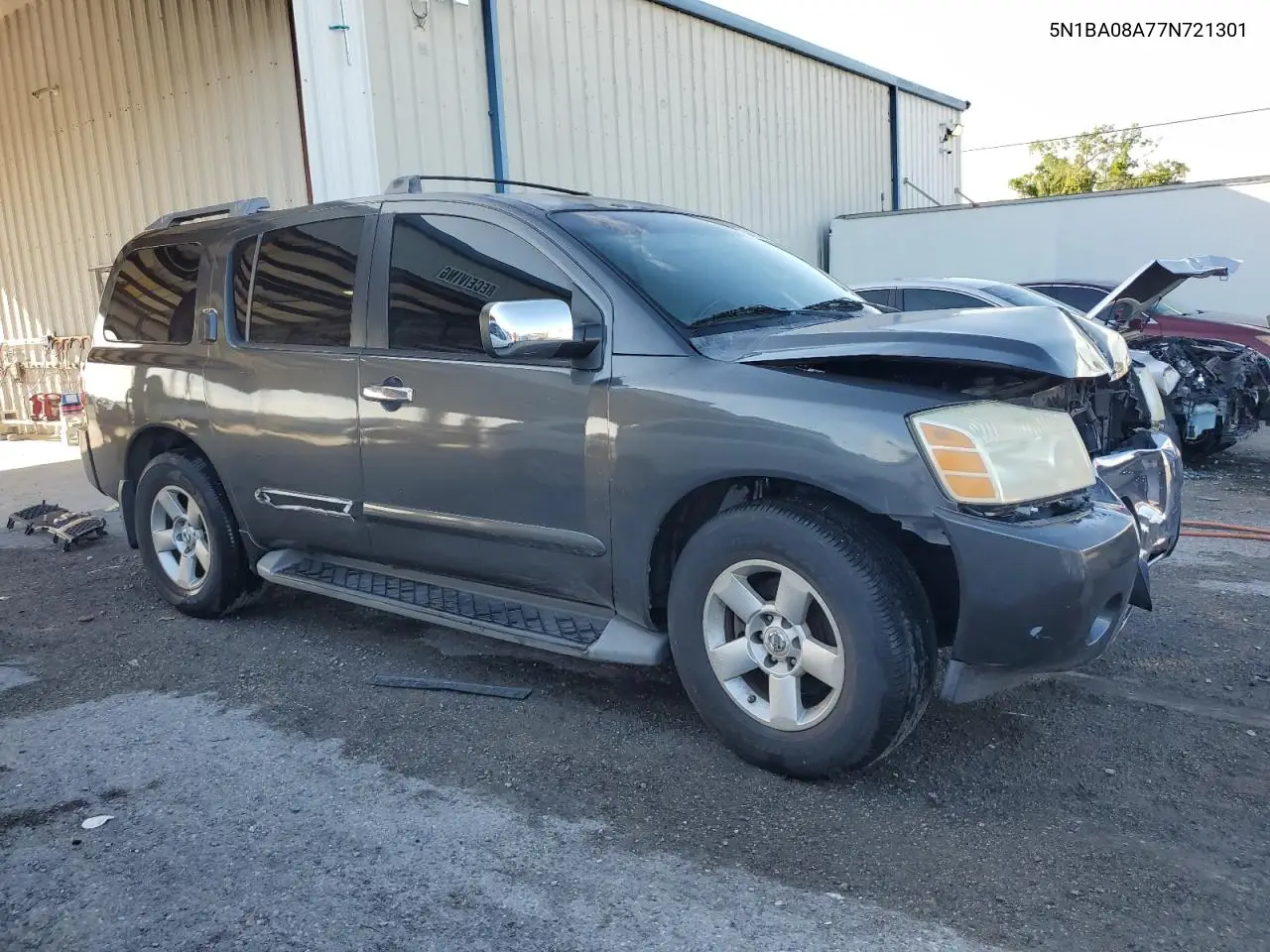 2007 Nissan Armada Se VIN: 5N1BA08A77N721301 Lot: 62823295