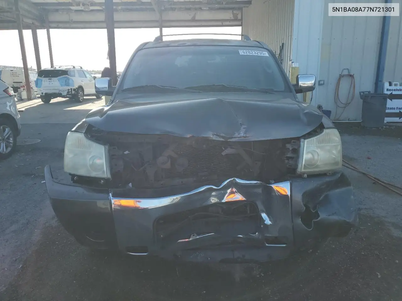 2007 Nissan Armada Se VIN: 5N1BA08A77N721301 Lot: 62823295