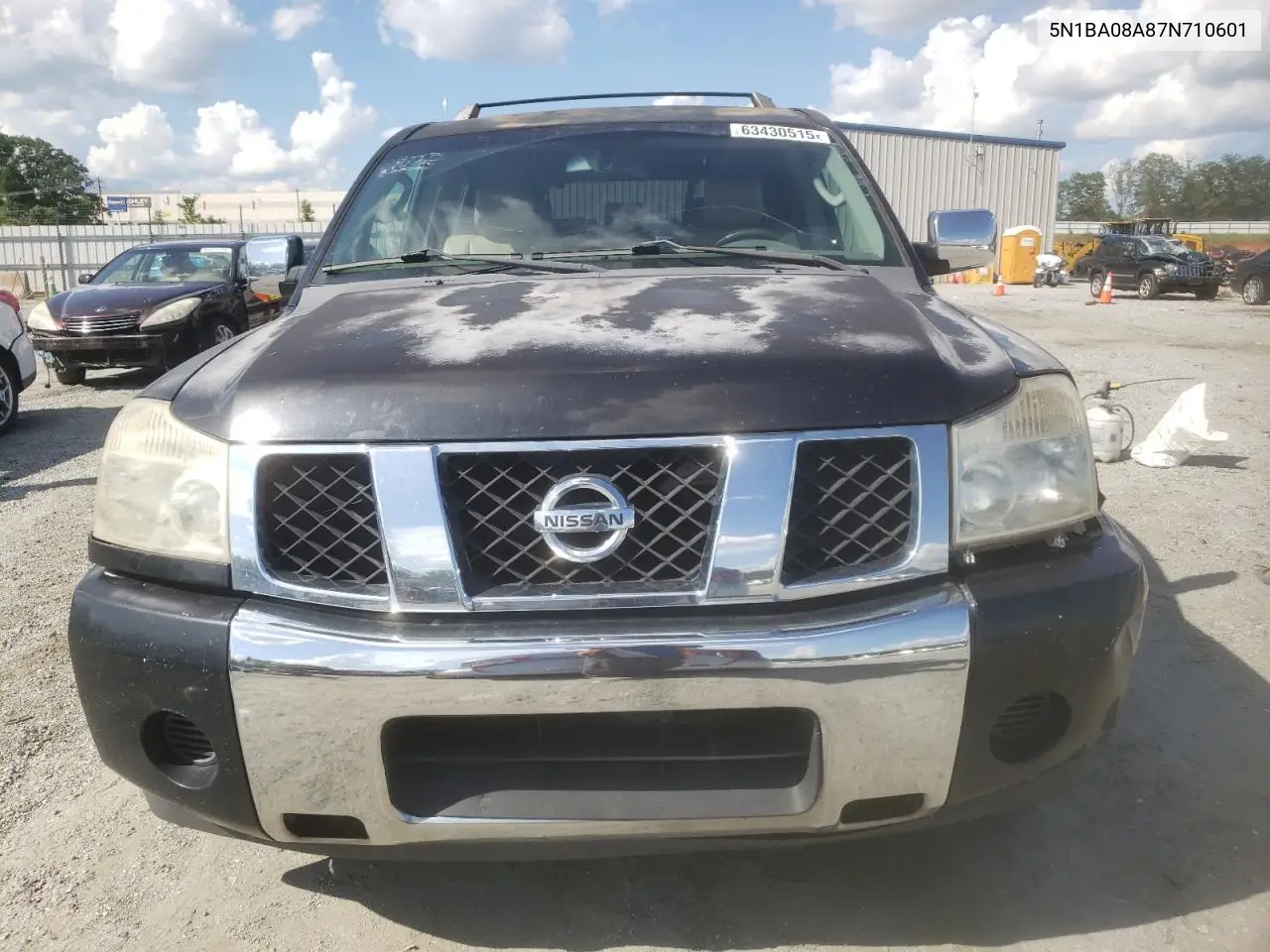 2007 Nissan Armada Se VIN: 5N1BA08A87N710601 Lot: 63430515