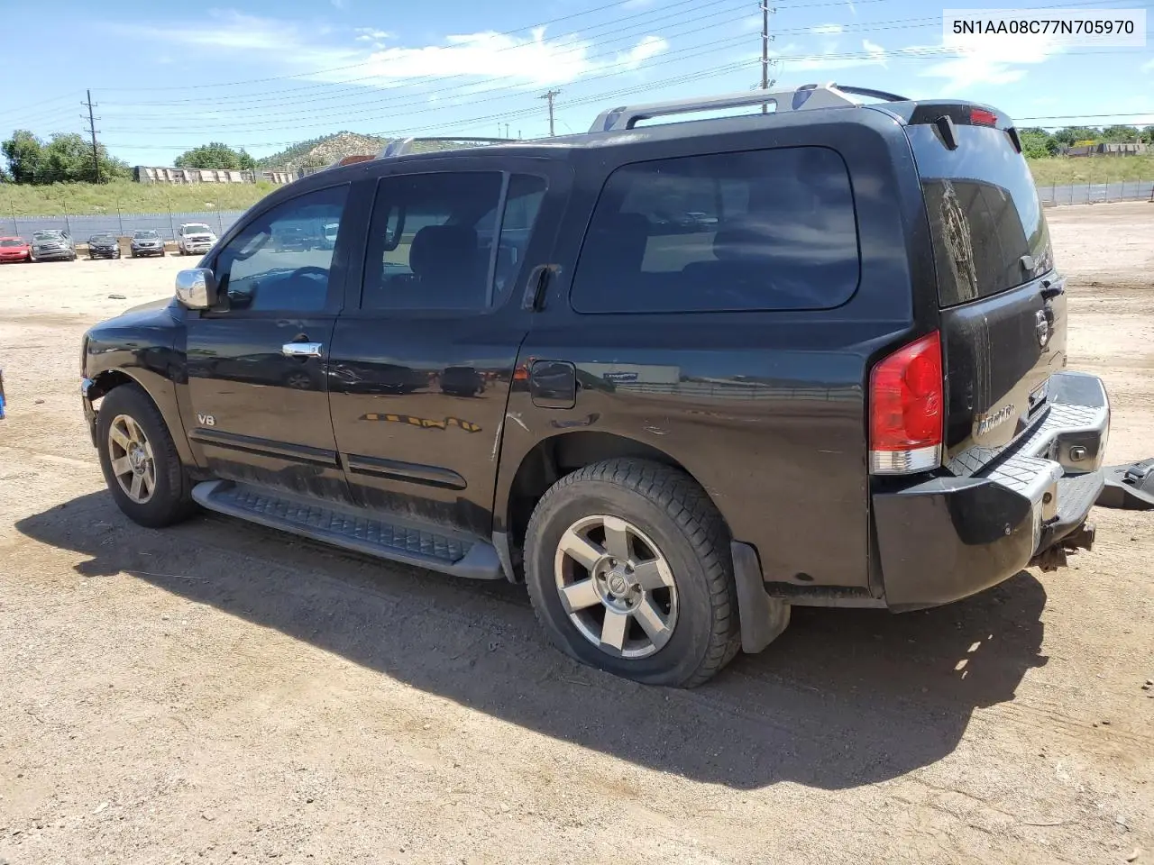 2007 Nissan Armada Se VIN: 5N1AA08C77N705970 Lot: 63651695