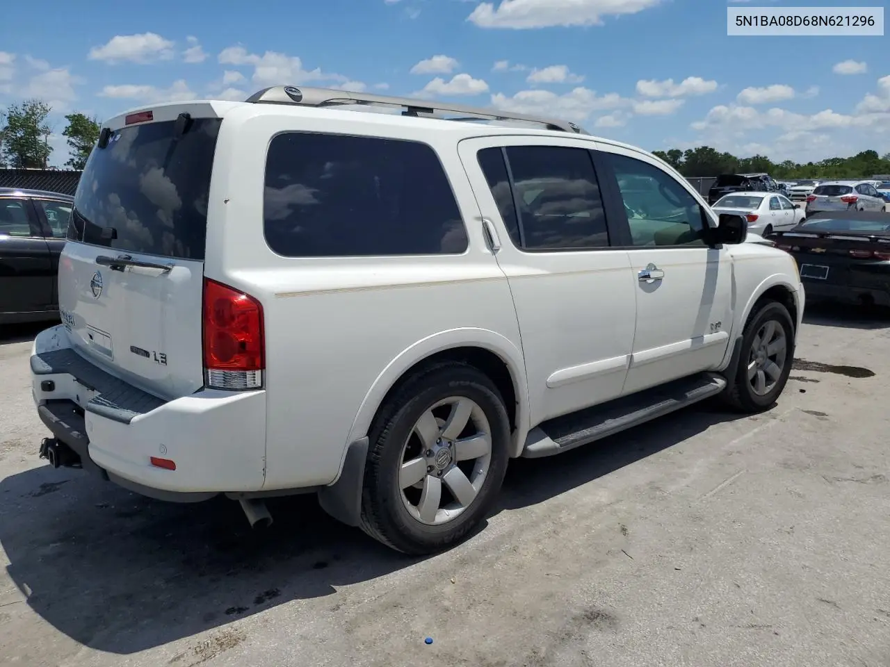 2008 Nissan Armada Se VIN: 5N1BA08D68N621296 Lot: 57113205
