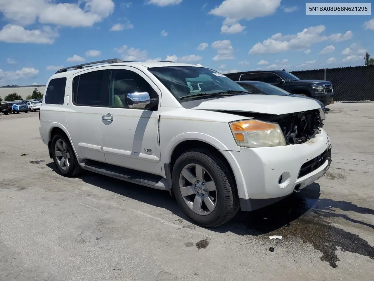 2008 Nissan Armada Se VIN: 5N1BA08D68N621296 Lot: 57113205