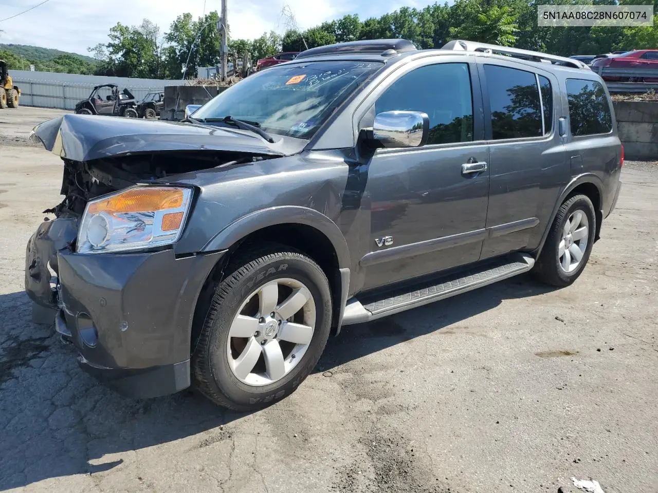 2008 Nissan Armada Se VIN: 5N1AA08C28N607074 Lot: 62590485