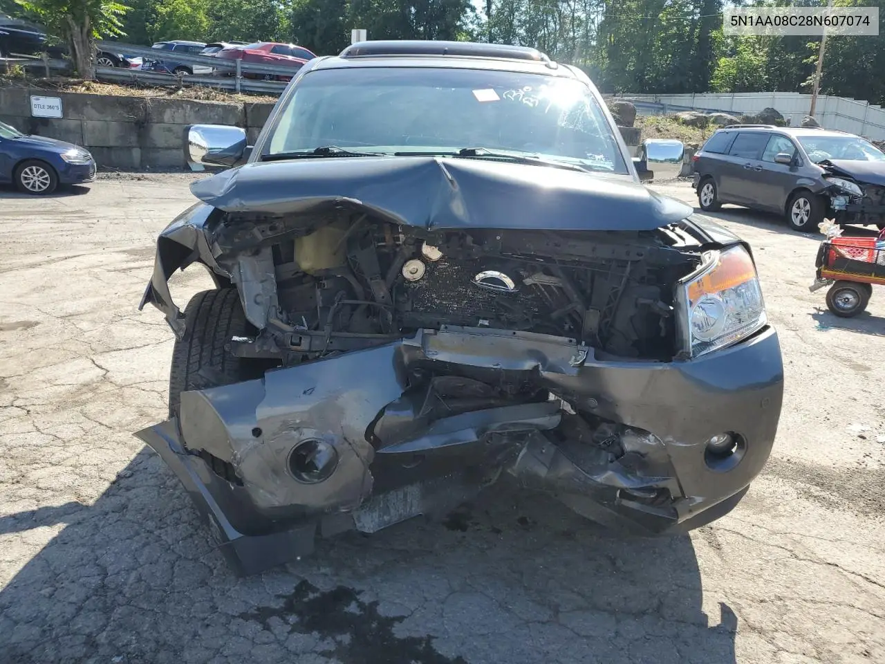 2008 Nissan Armada Se VIN: 5N1AA08C28N607074 Lot: 62590485