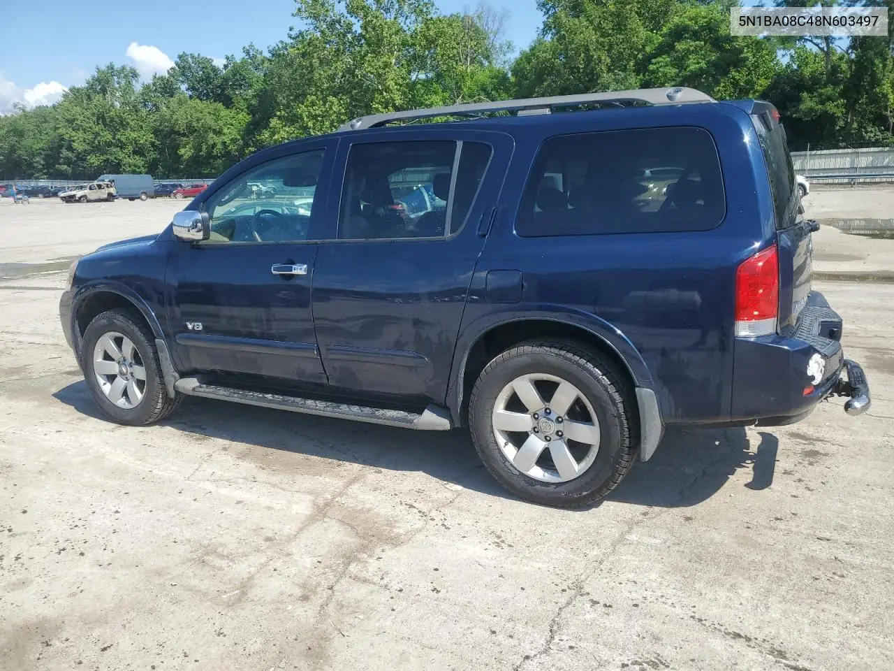 2008 Nissan Armada Se VIN: 5N1BA08C48N603497 Lot: 62663995