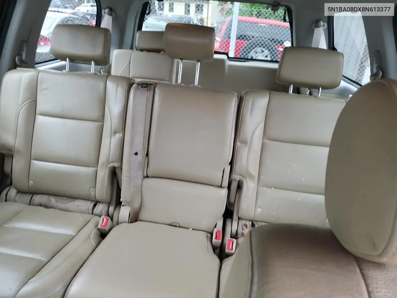 2008 Nissan Armada Se VIN: 5N1BA08DX8N613377 Lot: 62664355