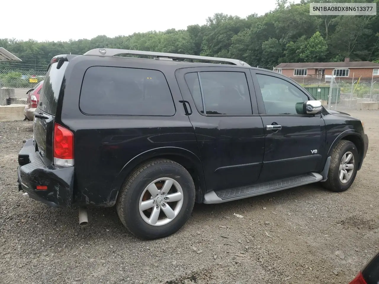 2008 Nissan Armada Se VIN: 5N1BA08DX8N613377 Lot: 62664355
