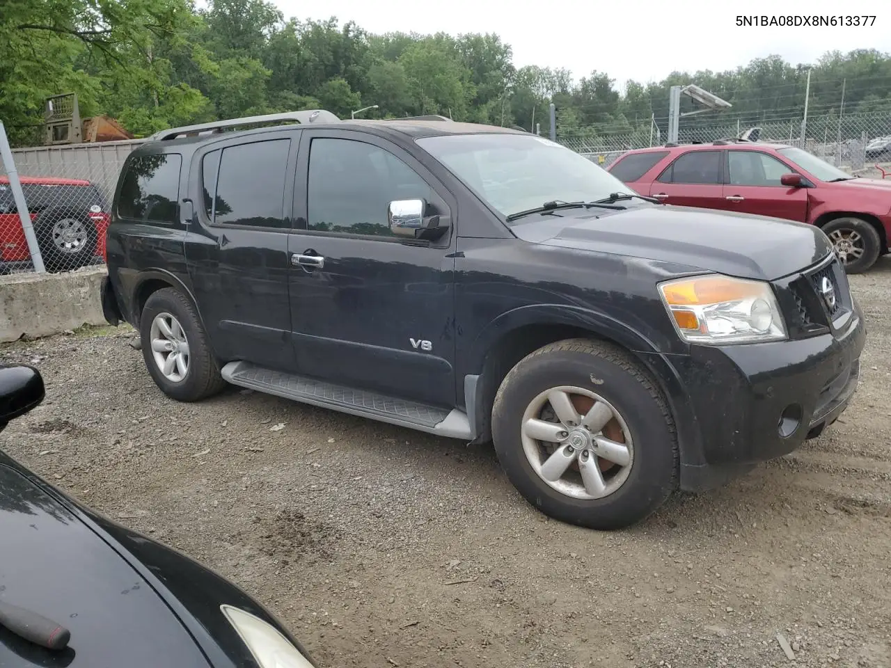 2008 Nissan Armada Se VIN: 5N1BA08DX8N613377 Lot: 62664355