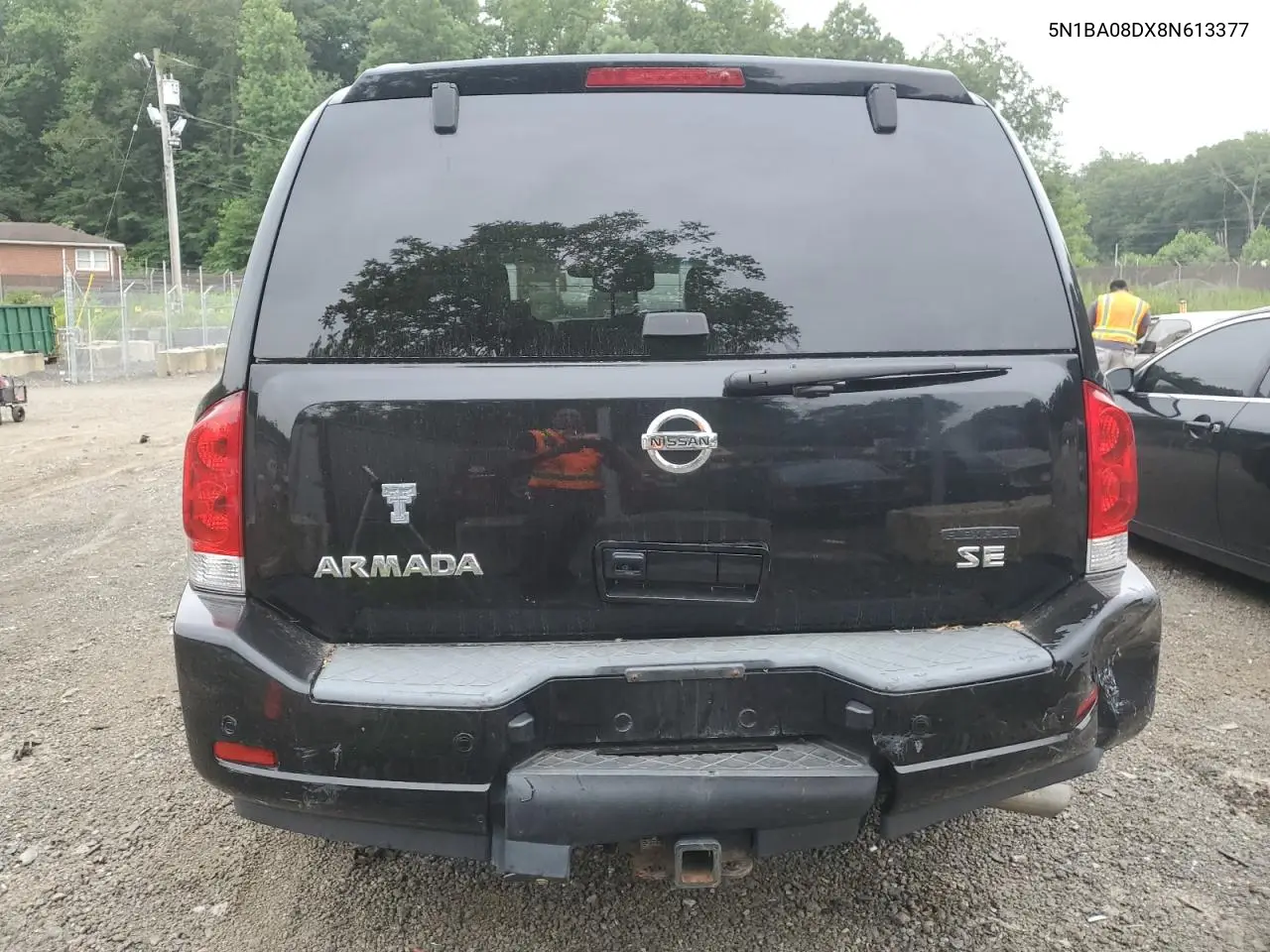 2008 Nissan Armada Se VIN: 5N1BA08DX8N613377 Lot: 62664355