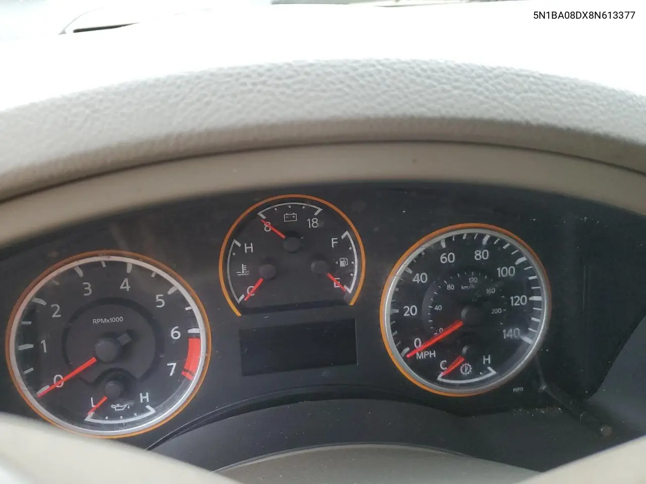 2008 Nissan Armada Se VIN: 5N1BA08DX8N613377 Lot: 62664355