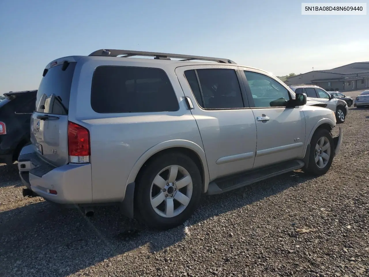 2008 Nissan Armada Se VIN: 5N1BA08D48N609440 Lot: 63272475