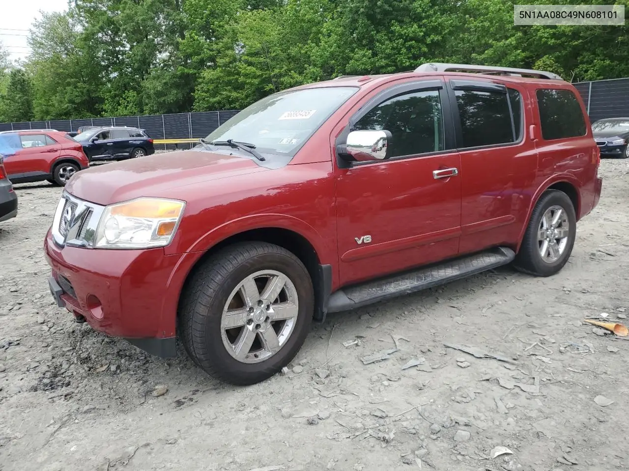 2009 Nissan Armada Se VIN: 5N1AA08C49N608101 Lot: 56893455