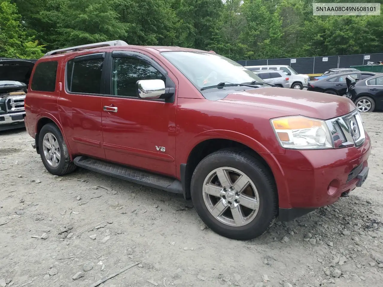 2009 Nissan Armada Se VIN: 5N1AA08C49N608101 Lot: 56893455