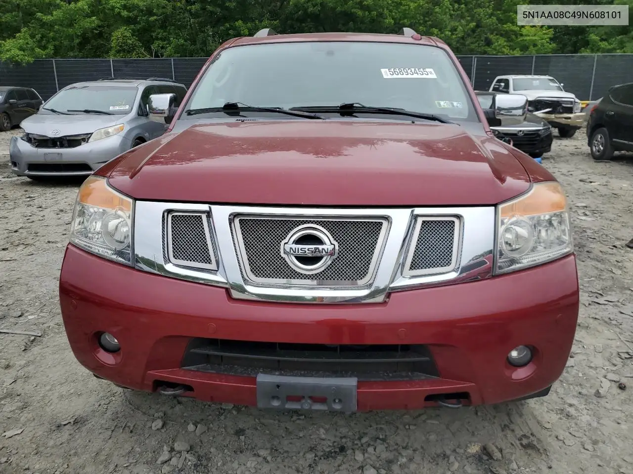 2009 Nissan Armada Se VIN: 5N1AA08C49N608101 Lot: 56893455