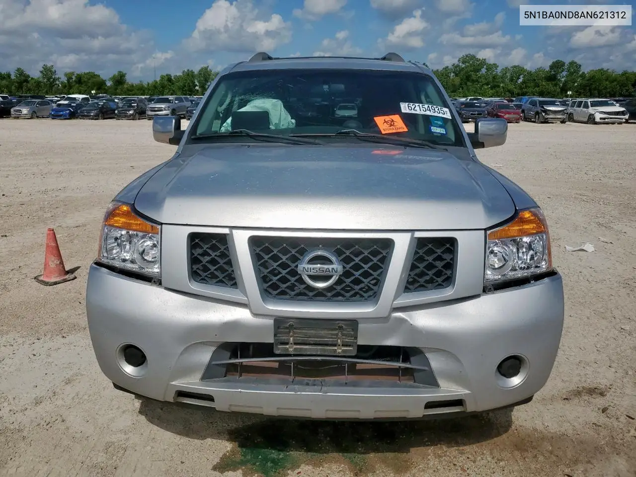 2010 Nissan Armada Se VIN: 5N1BA0ND8AN621312 Lot: 62154935