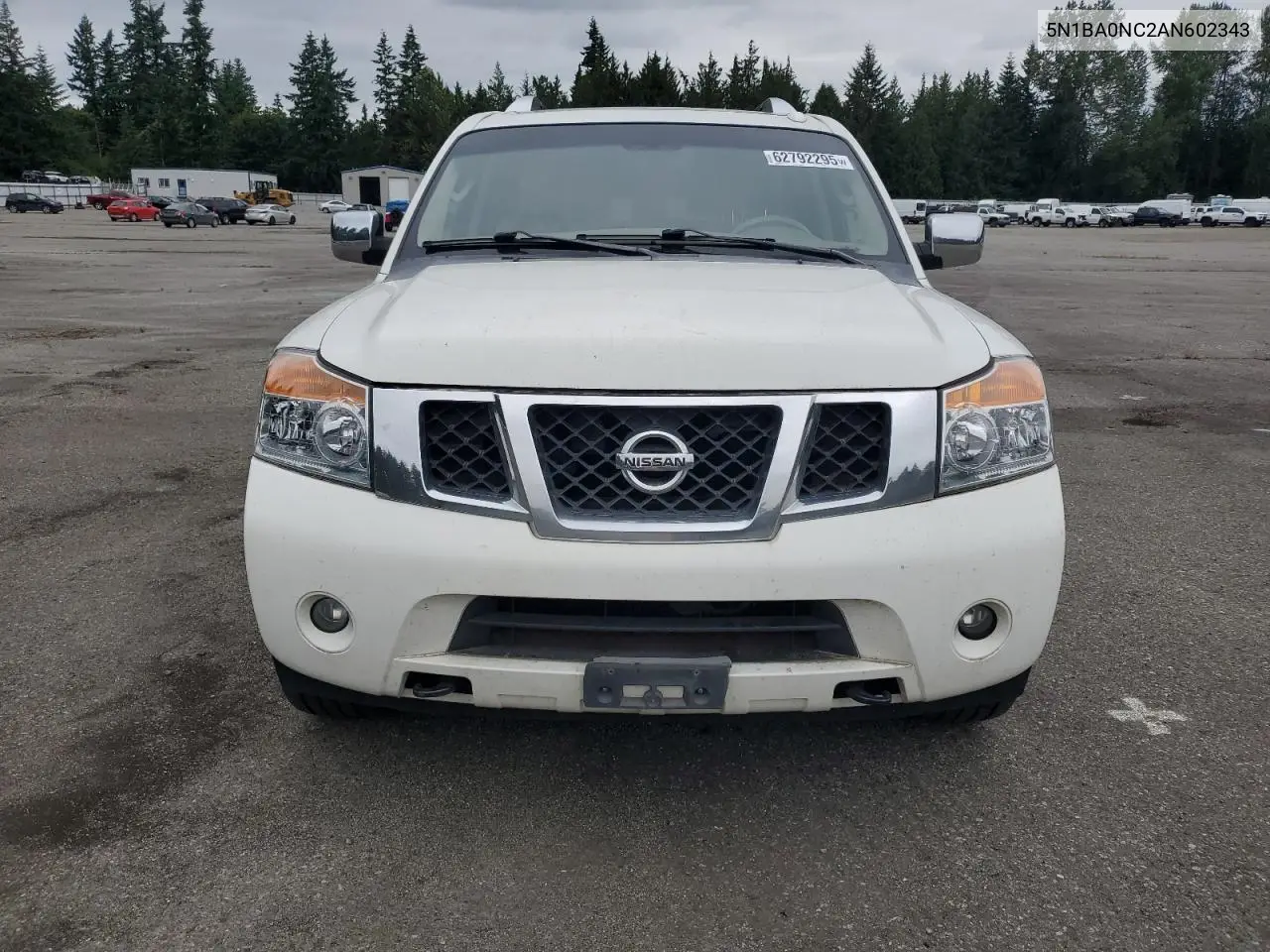 2010 Nissan Armada Se VIN: 5N1BA0NC2AN602343 Lot: 62792295