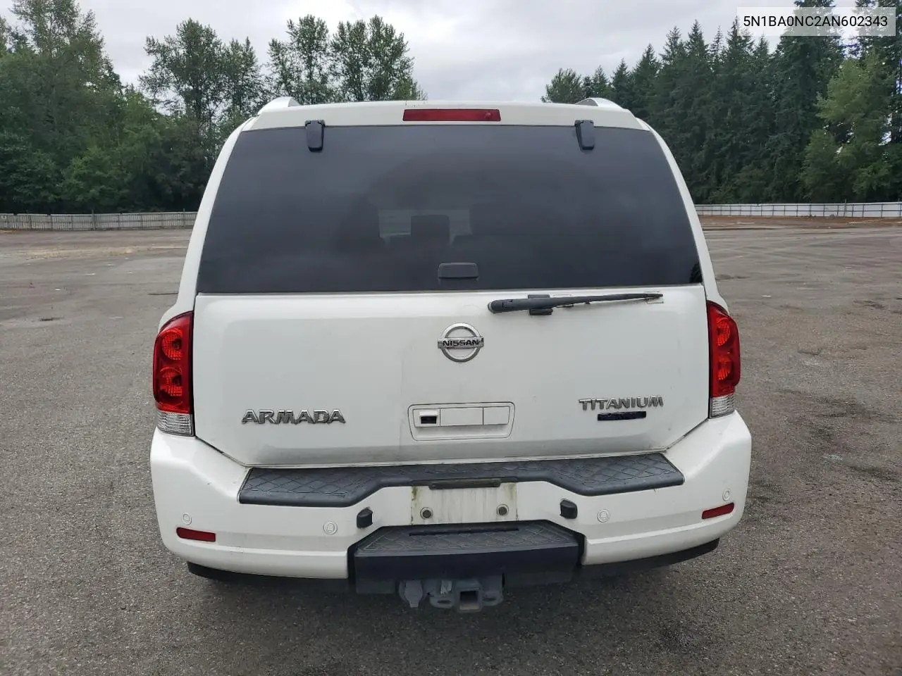 2010 Nissan Armada Se VIN: 5N1BA0NC2AN602343 Lot: 62792295